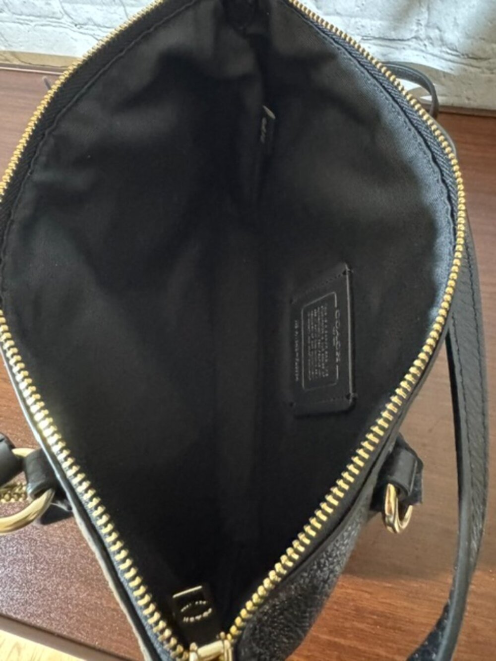 Coach Kelsey Satchel Black Pebbled Leather Gold Hardware NWOT Pristine Crossbody - Picture 8 of 11